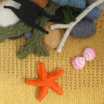 photo of knitted beach (with sand)