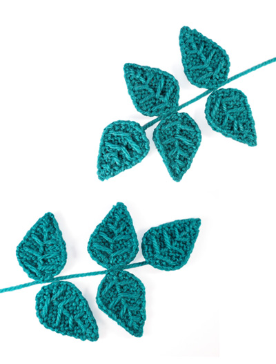 photo of flat knitted flower