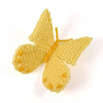 photo of knitted butterfly