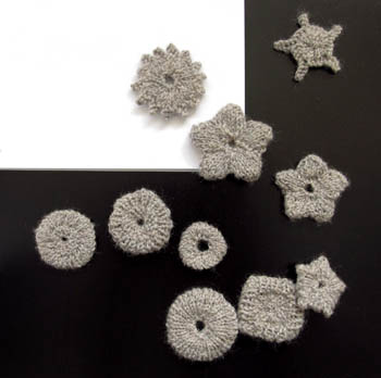 knitted crinoid selection