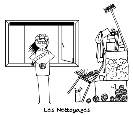 the cleaning