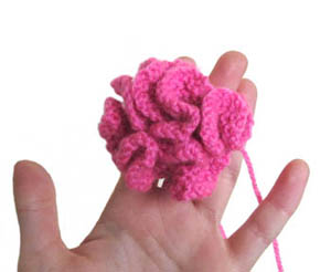 pink hyperbolic plane flower