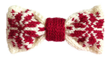 fair isle bow tie