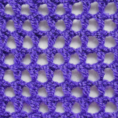 filet knitting holes