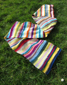 scarf on the grass
