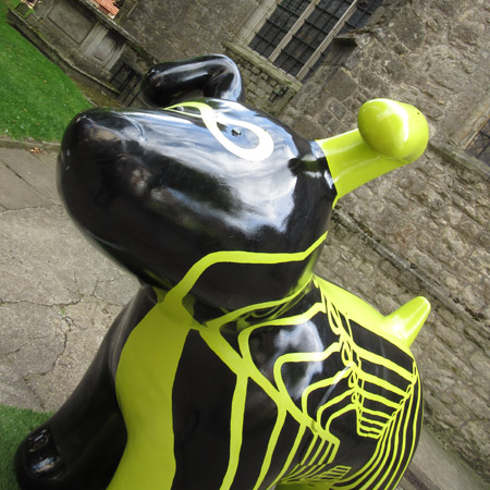 infinity dog is in the church yard