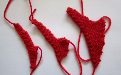 maple leaf section knitting