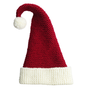 Easy Knit Santa Hat
