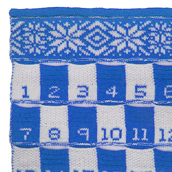 no sew advent calendar knitted in one piece
