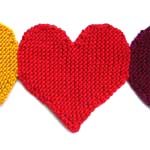 hearts banner knitting pattern