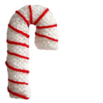 photo of two tone candycane decoration