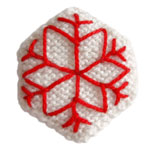 two-tone snowflake decoration pattern