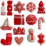 two tone christmas decoration set