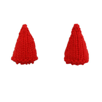 knitted devil's horns