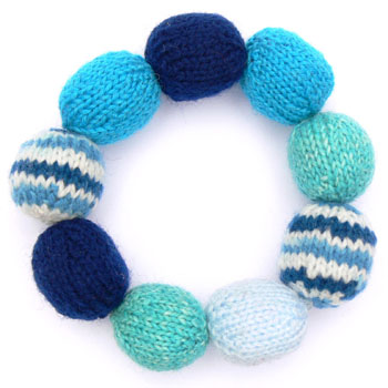 bracelet made of knitted beads