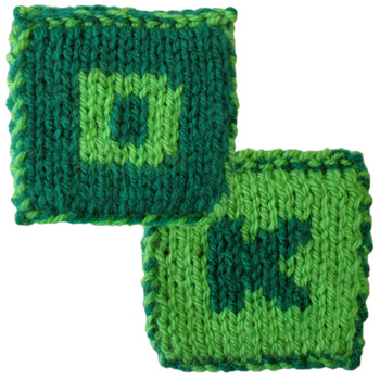 irregular double knitting