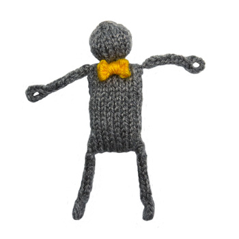 knitted bow tie