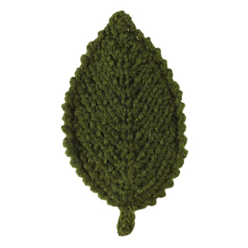 knitted elm leaf.