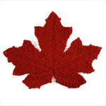large maple leaf knitting pattern